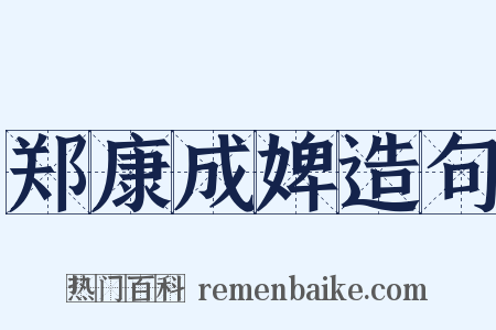 郑康成婢造句是什么意思的图片